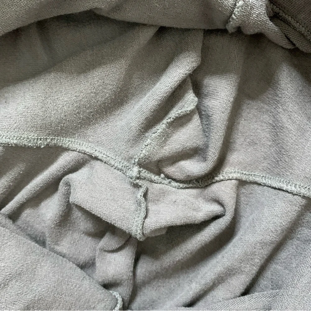 Cuyana Womens gray Terry cropped wide leg pants L - Picture 9 of 10